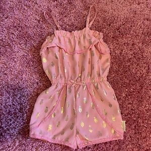 Juicy Couture Pink  and Gold Romper